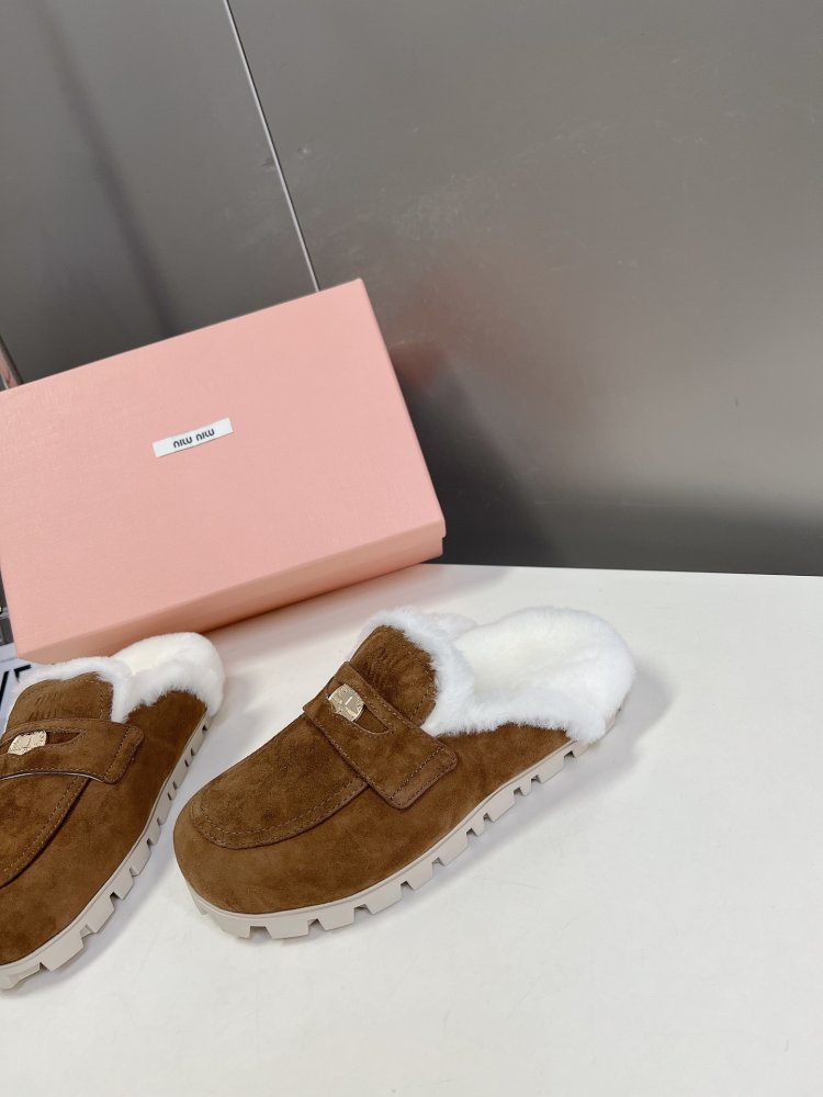 Мюли на меху женские фото 3