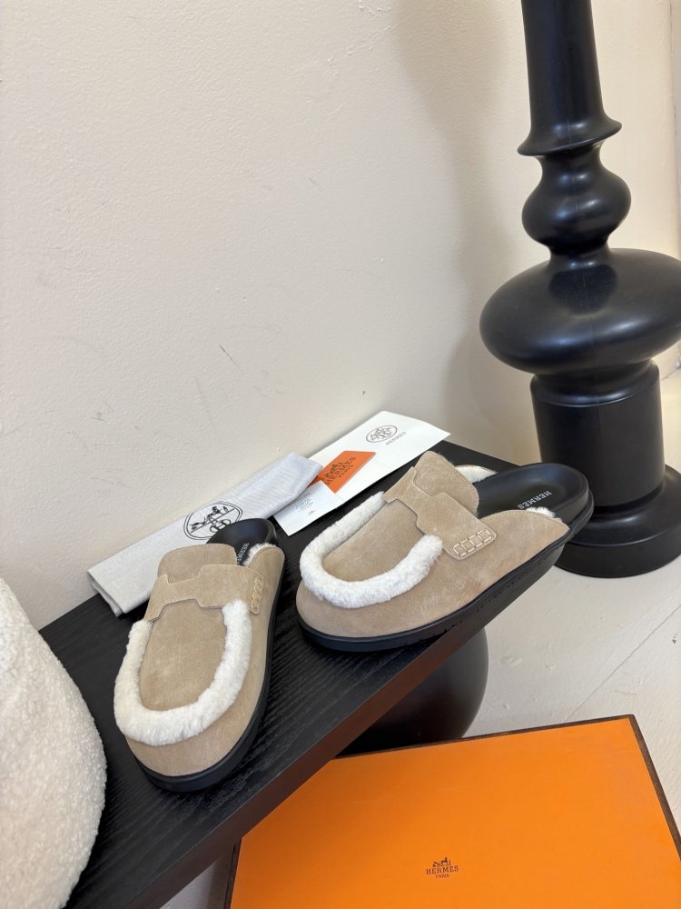 Мюли на меху женские фото 3