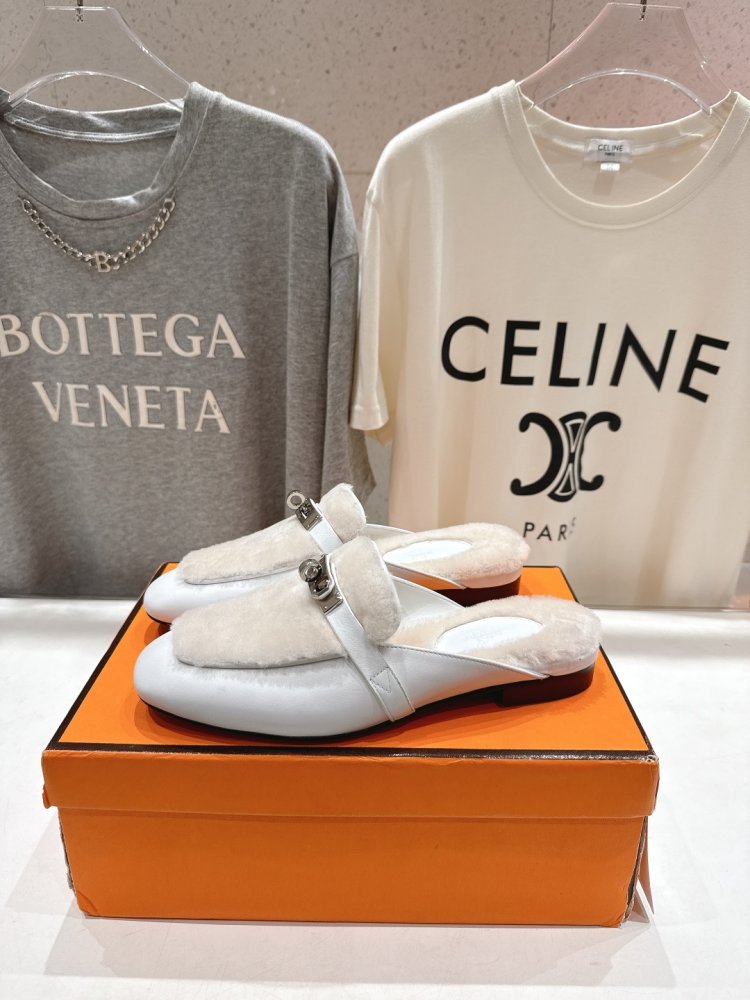 Мюли на меху женские фото 3