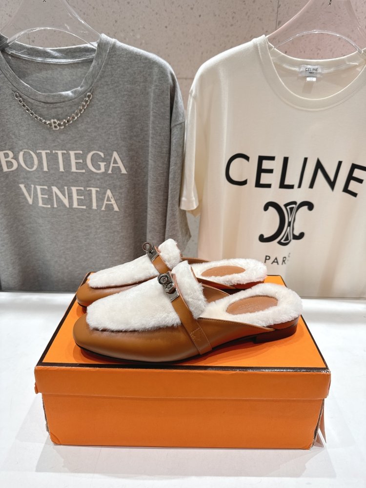 Мюли на меху женские фото 3