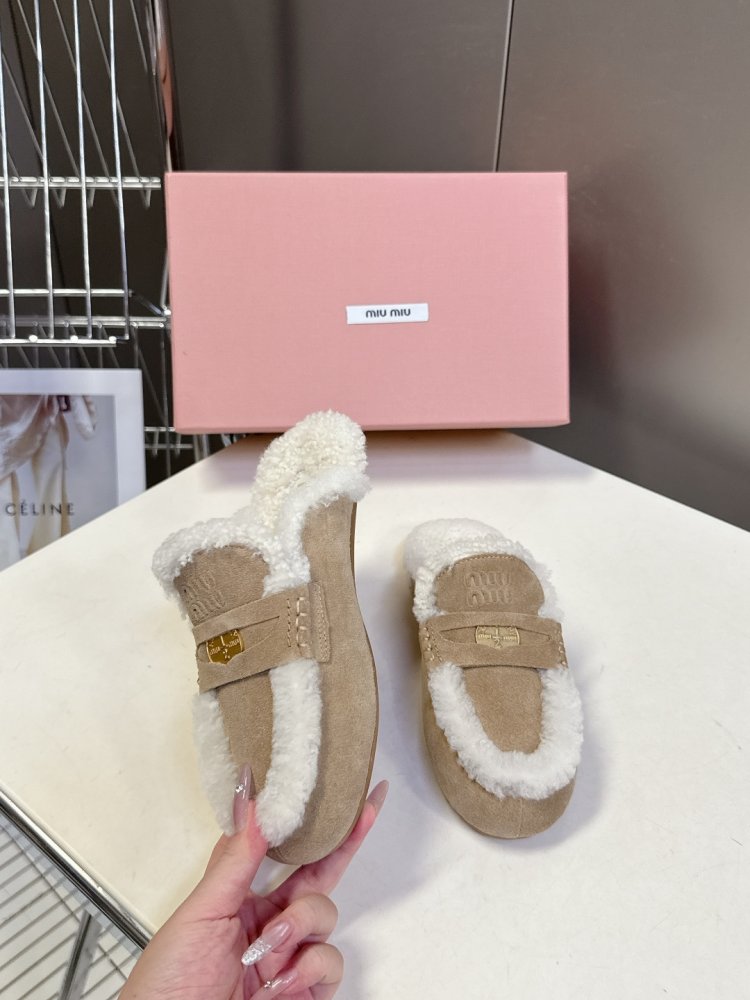 Мюли на меху женские фото 4