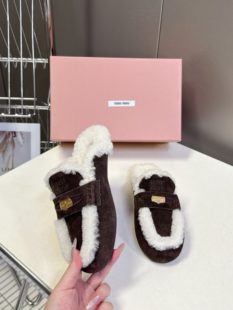 Мюли на меху женские фото 4