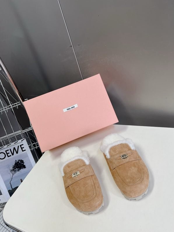 Мюли на меху женские фото 4