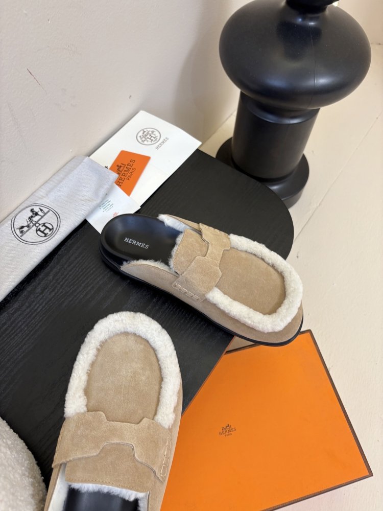 Мюли на меху женские фото 4