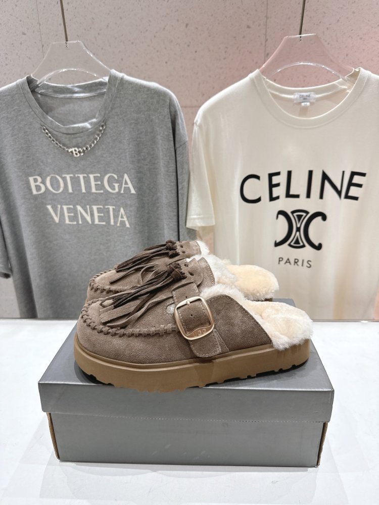 Мюли на меху женские фото 4