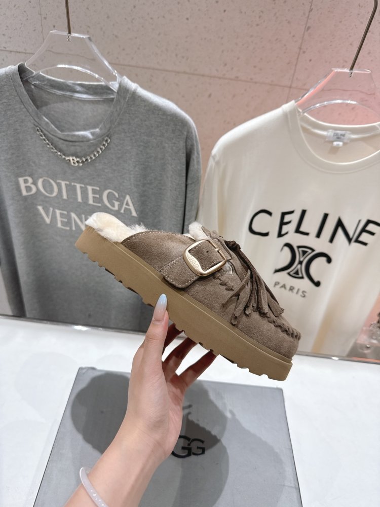 Мюли на меху женские фото 5