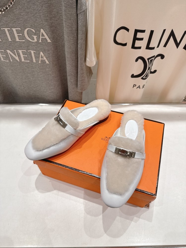 Мюли на меху женские фото 5