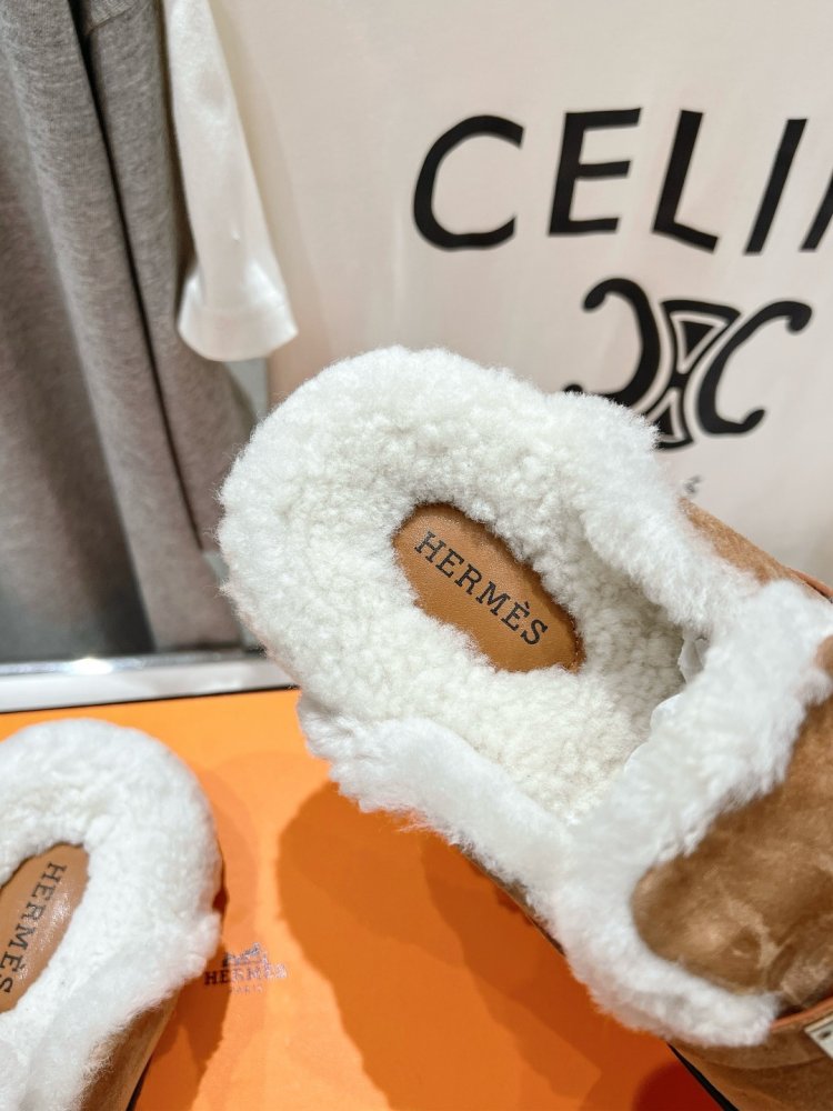 Мюли на меху женские фото 6