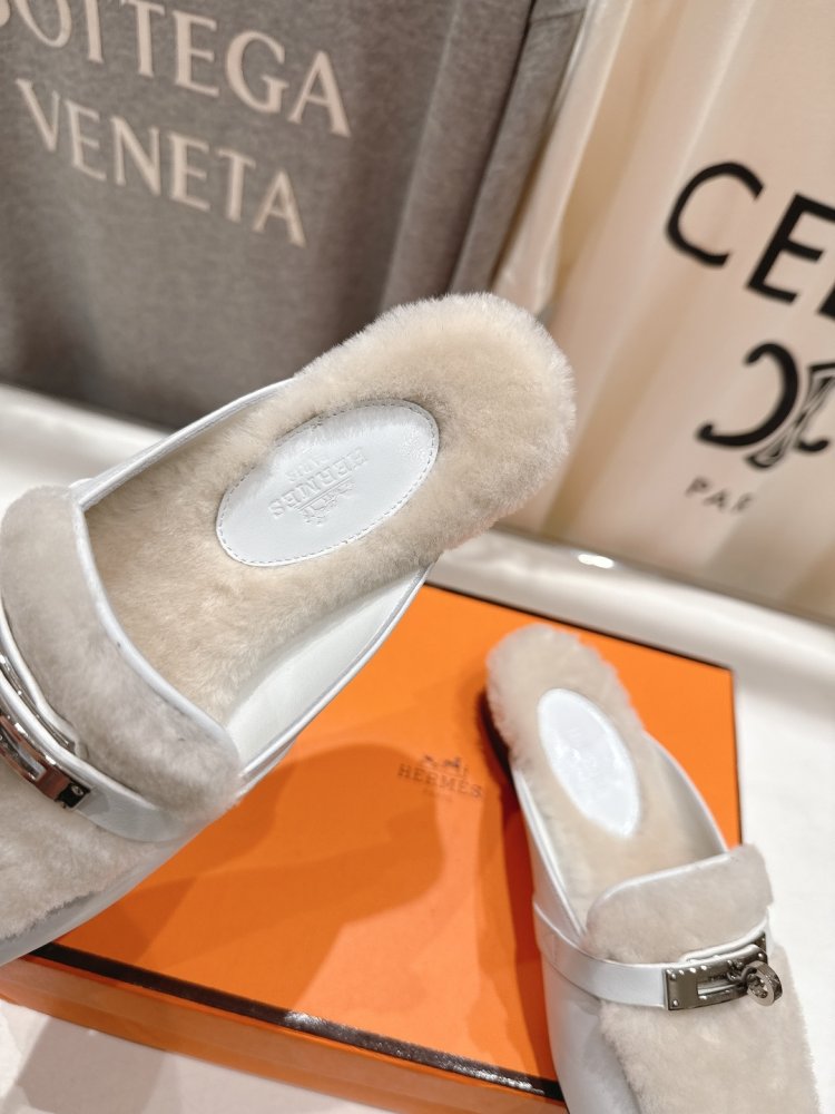 Мюли на меху женские фото 6