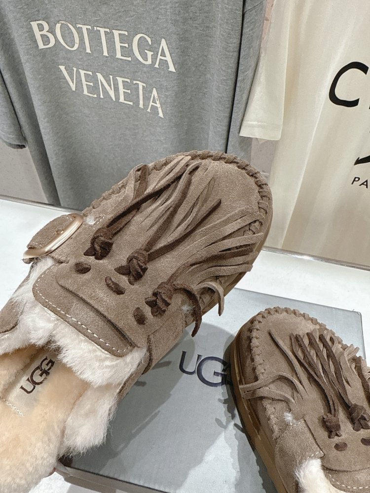 Мюли на меху женские фото 7