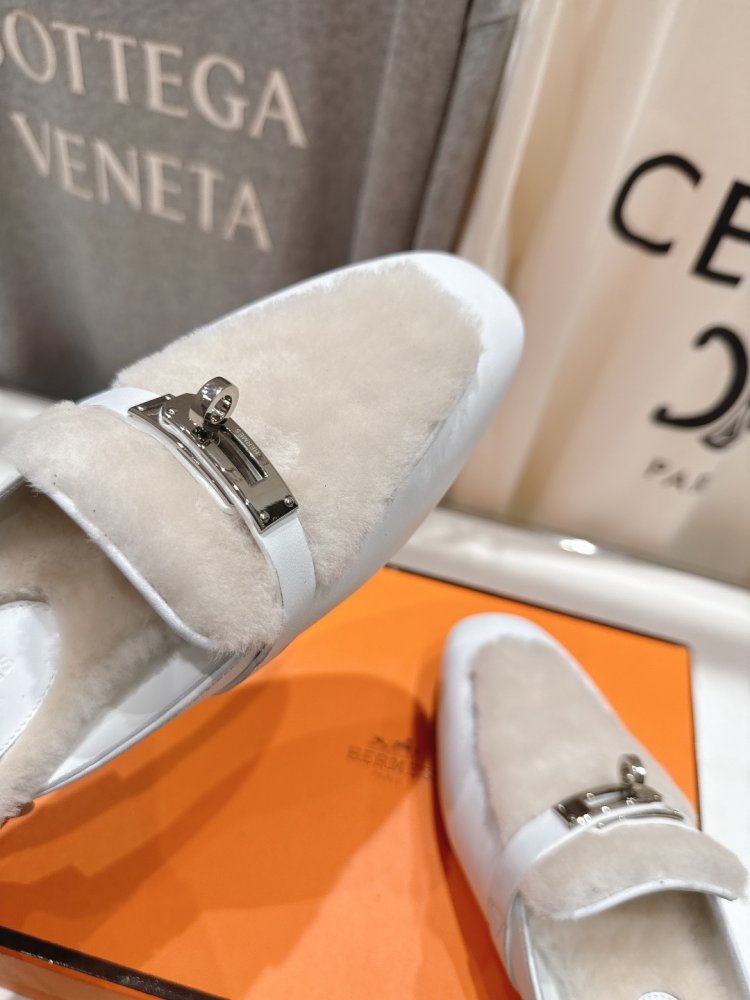 Мюли на меху женские фото 7