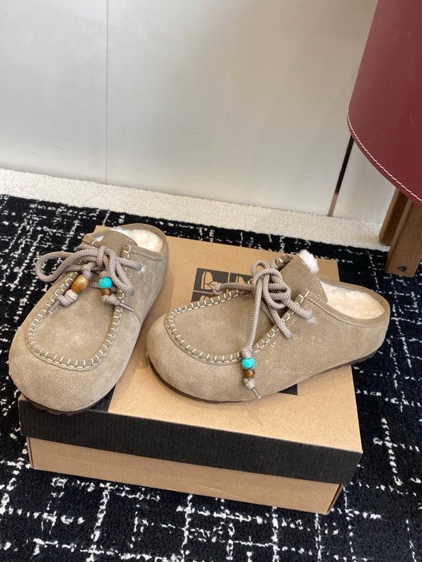 Мюли на меху женские фото 7