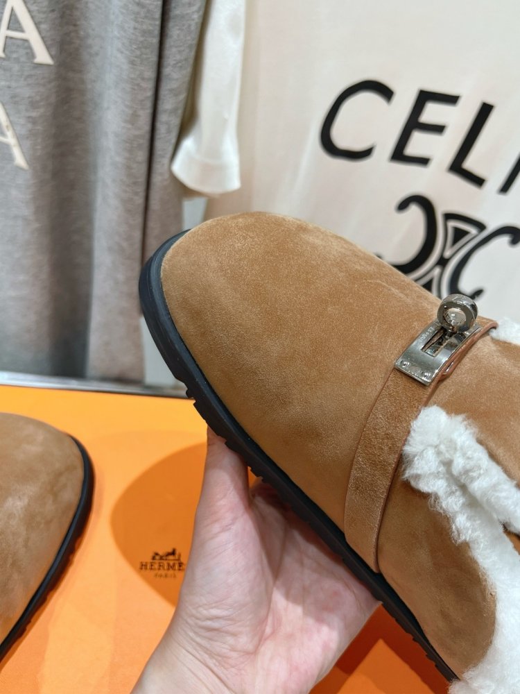 Мюли на меху женские фото 8