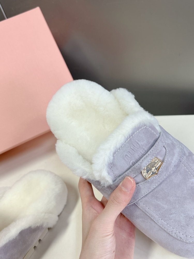 Мюли на меху женские фото 8