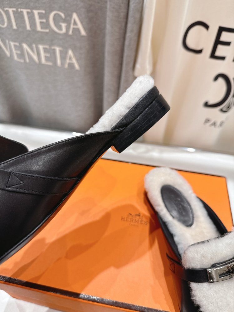 Мюли на меху женские фото 8