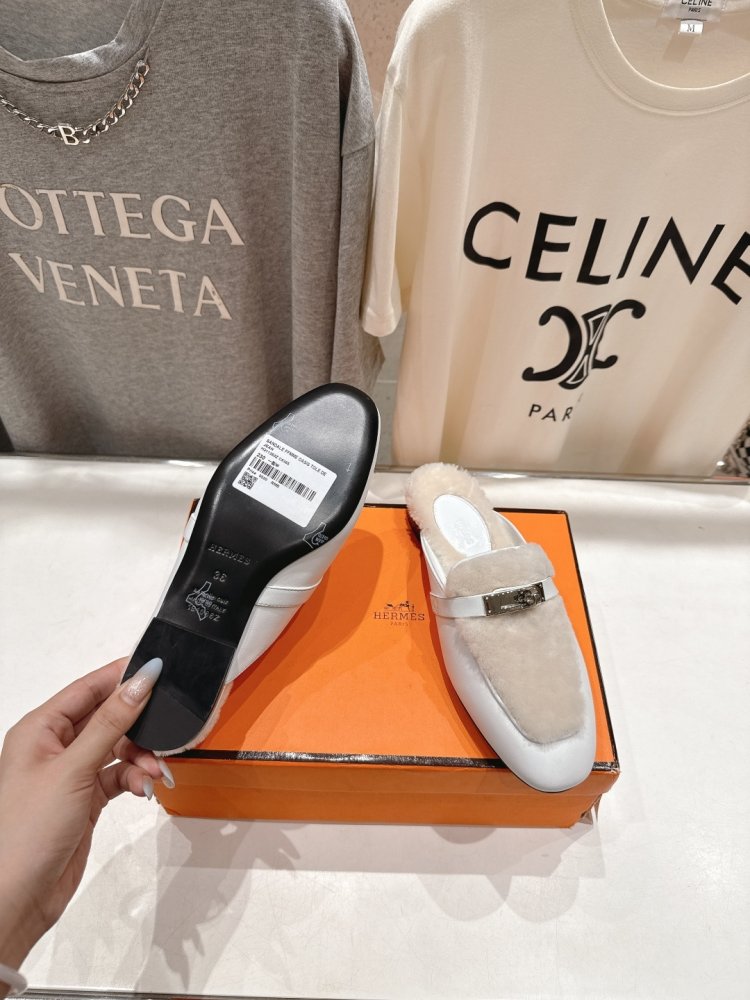 Мюли на меху женские фото 9