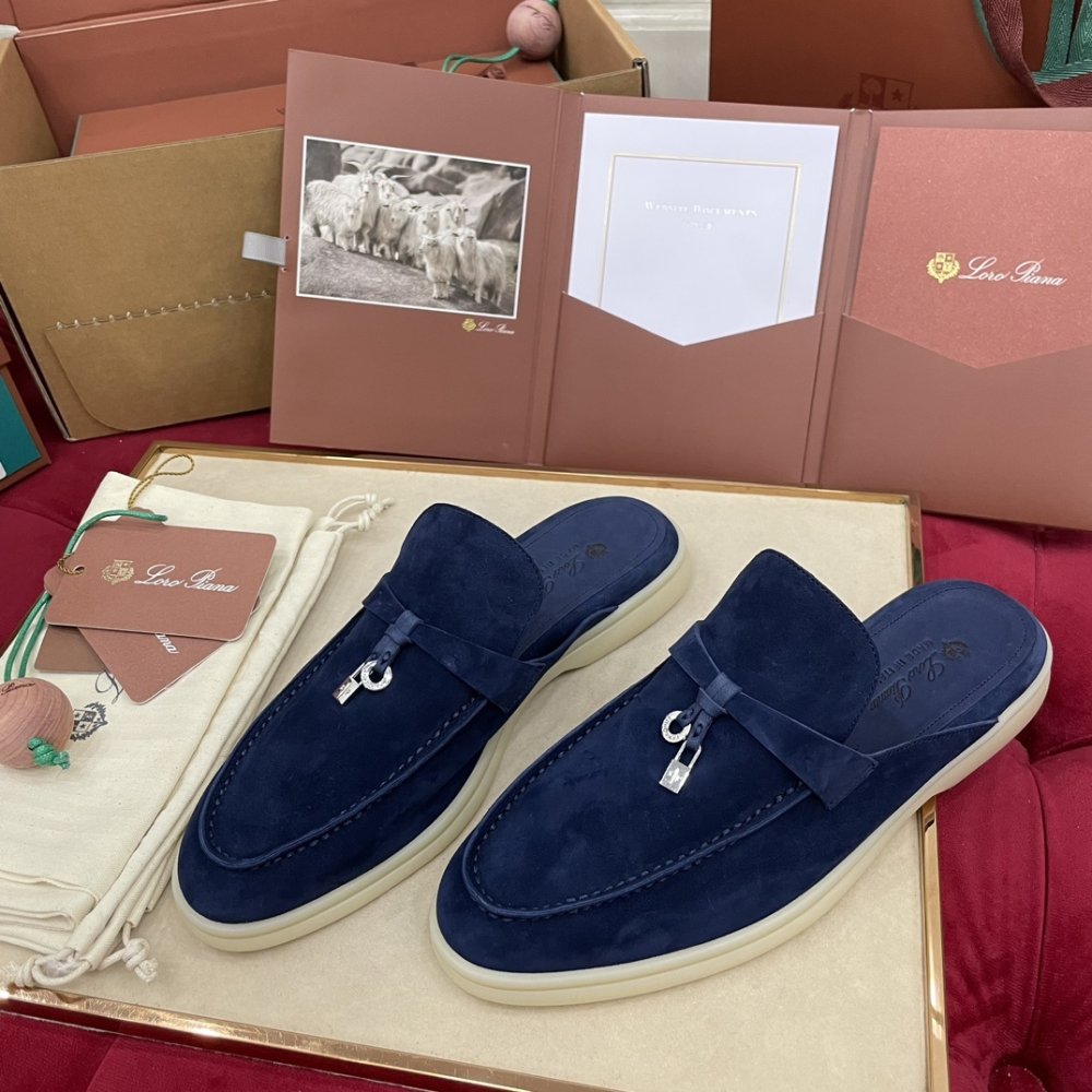Мюли Summer Walk из замши с серебристой фурнитурой