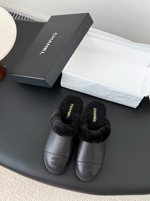 Мюли женские на меху зимние