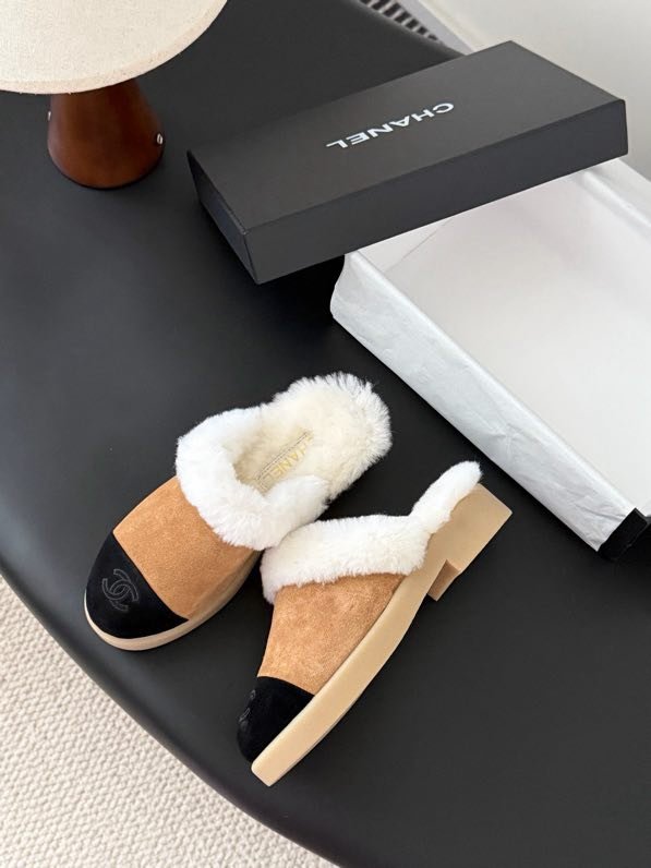 Мюли женские на меху зимние