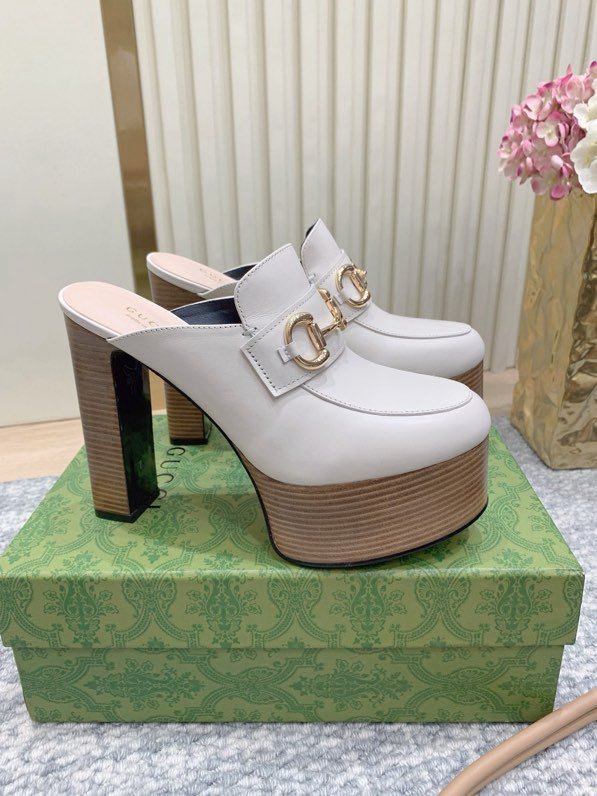 Мюли женские на платформе и высоком каблуке
