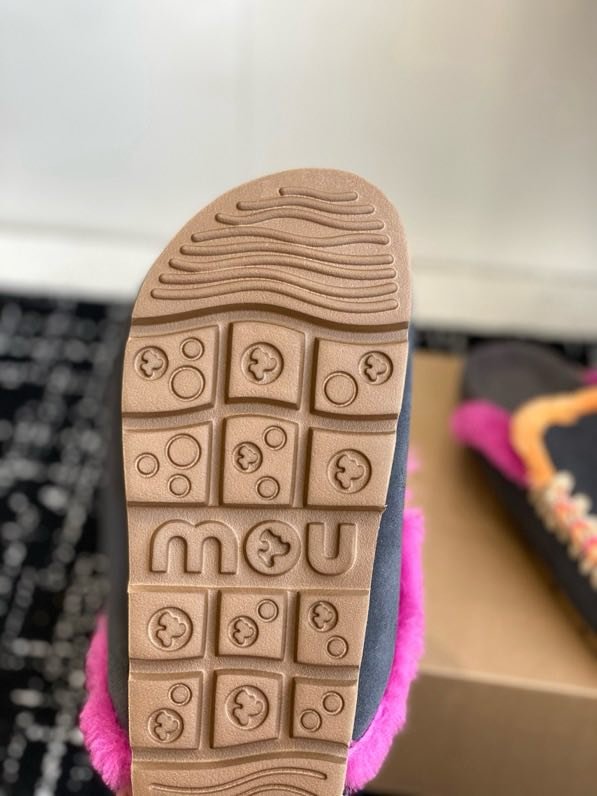 Мюли жіночі замшеві з хутром фото 7