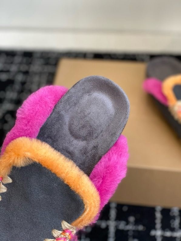 Мюли жіночі замшеві з хутром фото 8