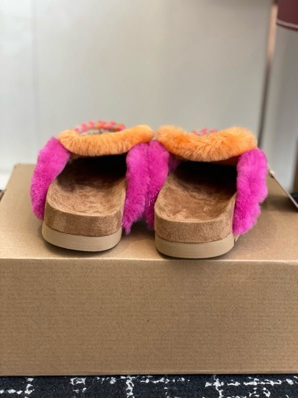 Мюли жіночі замшеві з хутром фото 8