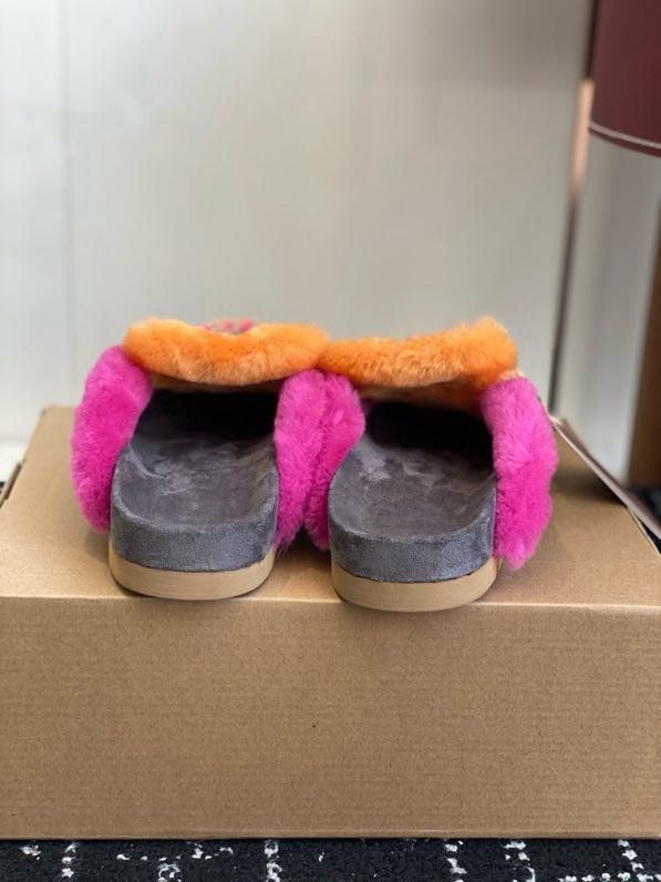 Мюли жіночі замшеві з хутром фото 9