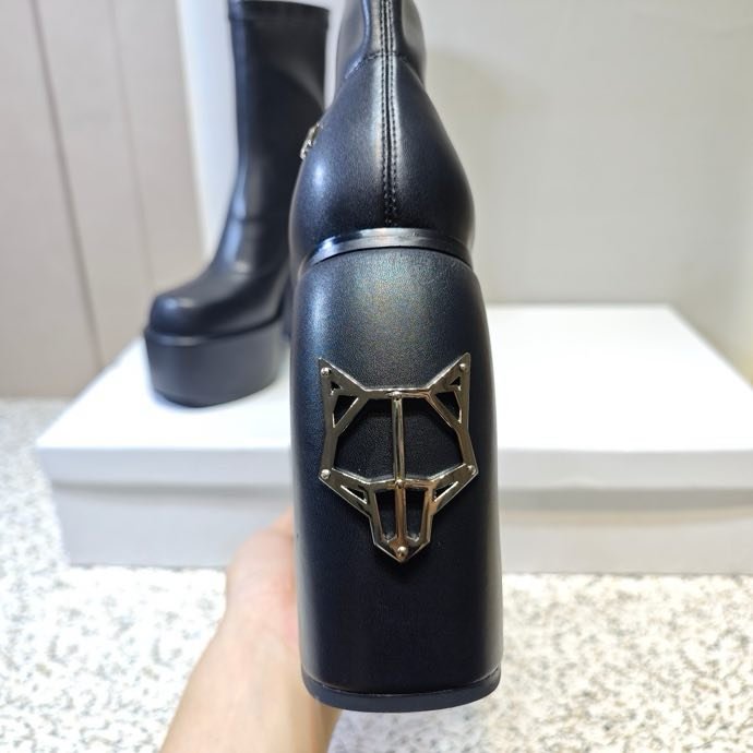 Модные ботильоны на высоком каблуке фото 8