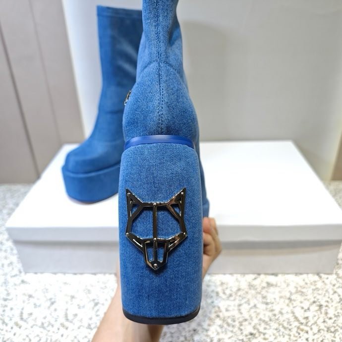 Модные ботильоны на высоком каблуке фото 9