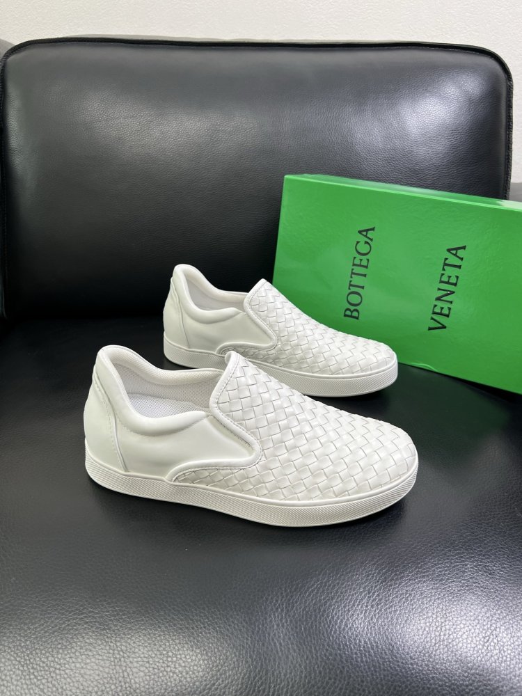 Moccasins leather braided men's