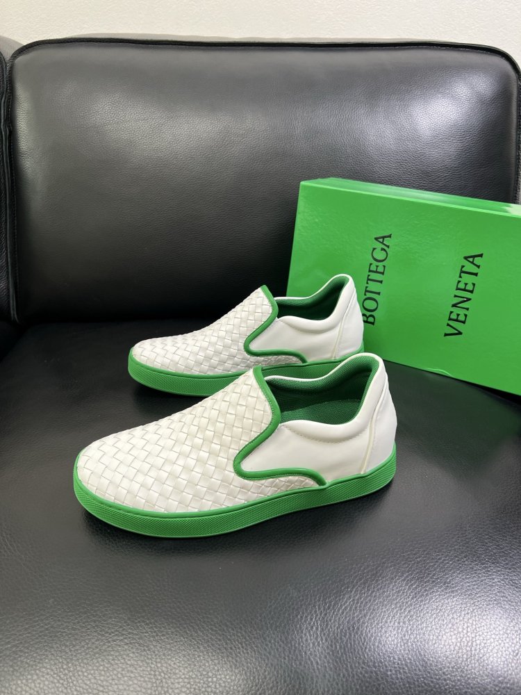 Moccasins leather braided men's фото 2