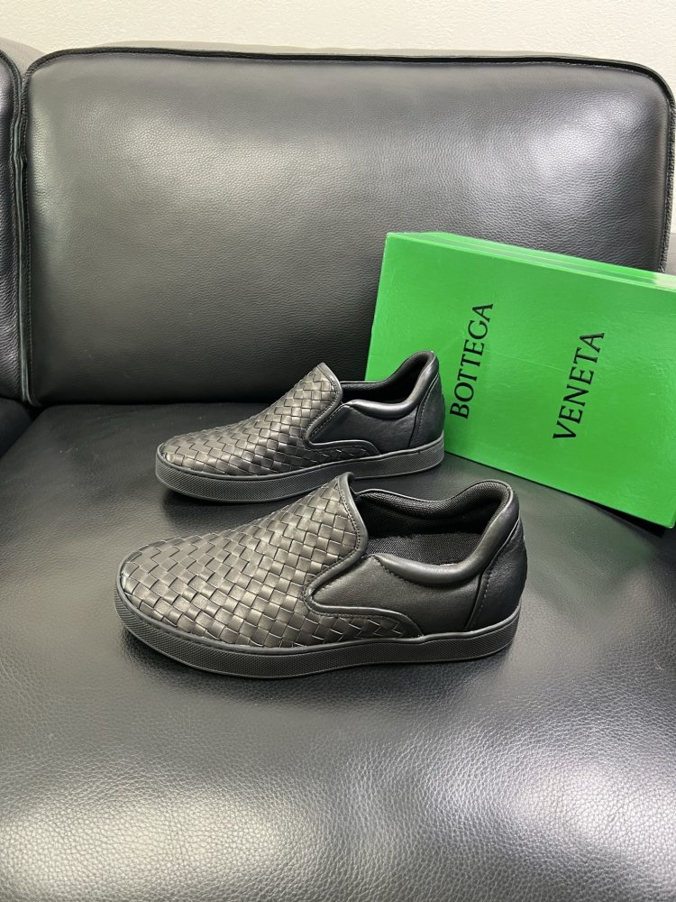 Мокасини шкіряні плетені чоловічі фото 2