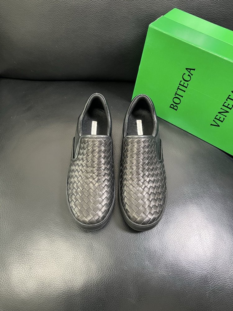 Мокасини шкіряні плетені чоловічі фото 3