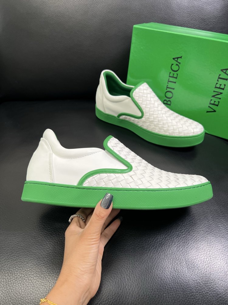 Moccasins leather braided men's фото 4