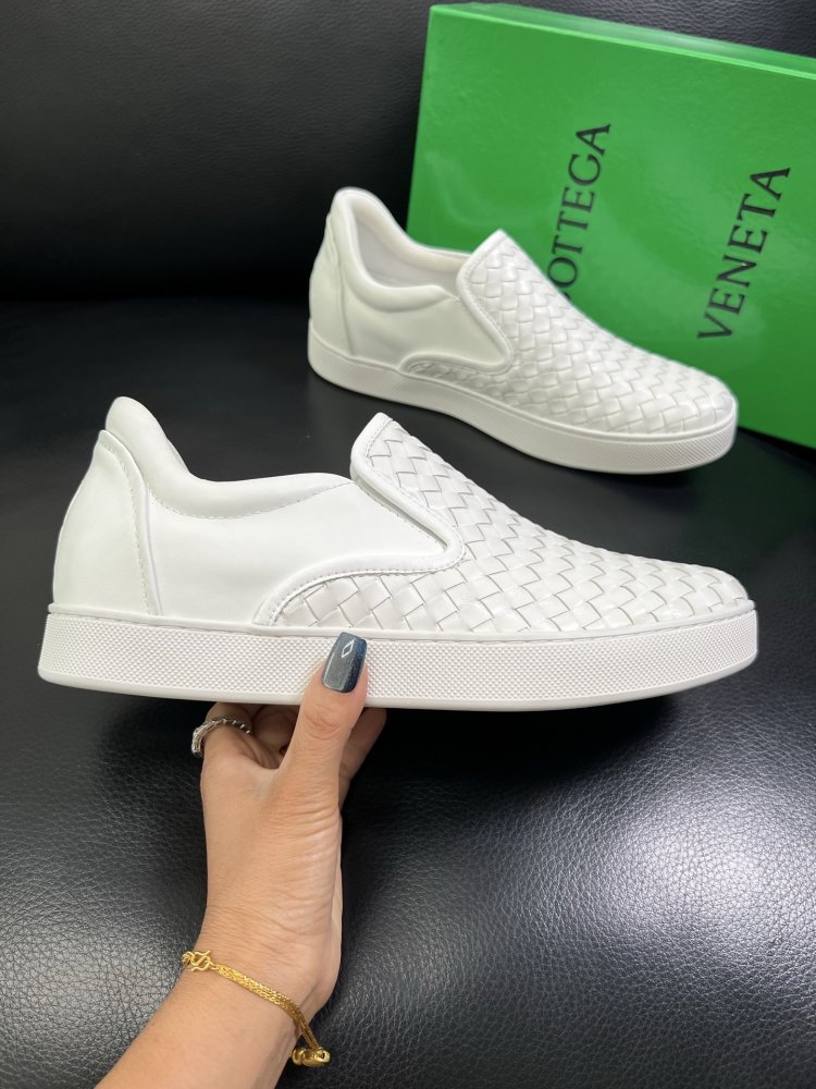 Moccasins leather braided men's фото 4