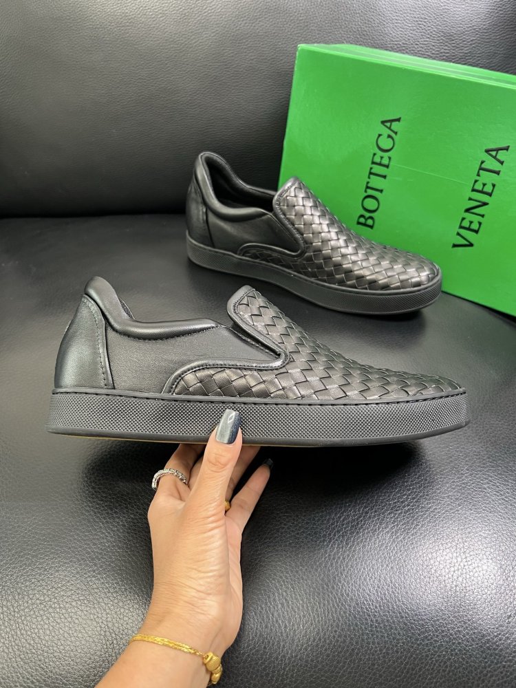 Мокасини шкіряні плетені чоловічі фото 4