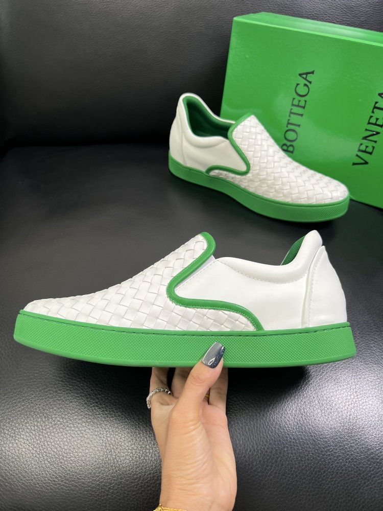 Moccasins leather braided men's фото 5