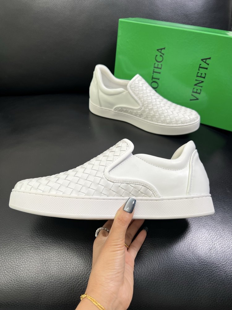 Moccasins leather braided men's фото 5