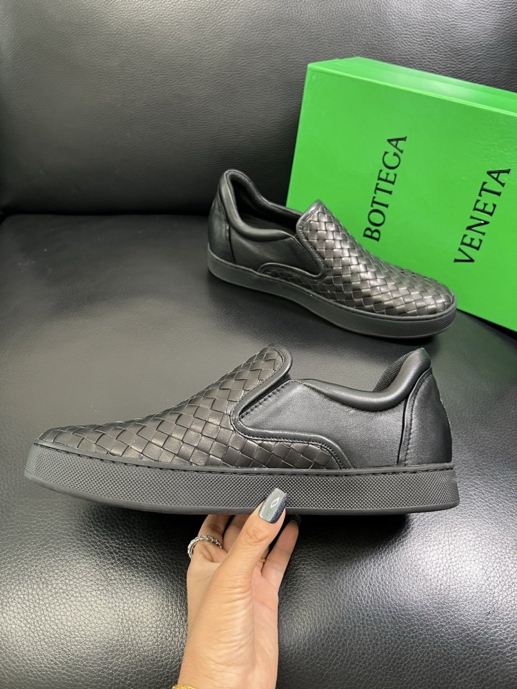 Мокасини шкіряні плетені чоловічі фото 5