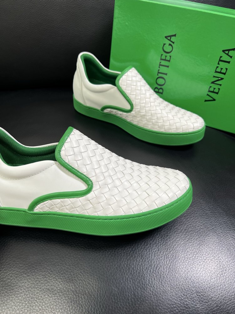 Moccasins leather braided men's фото 6