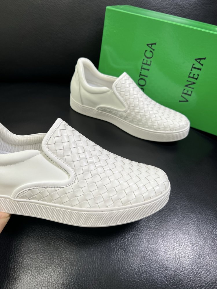 Moccasins leather braided men's фото 6