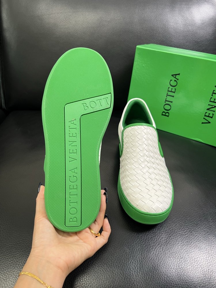 Moccasins leather braided men's фото 8