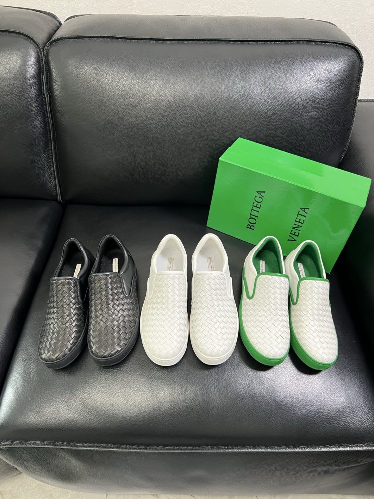 Moccasins leather braided men's фото 9