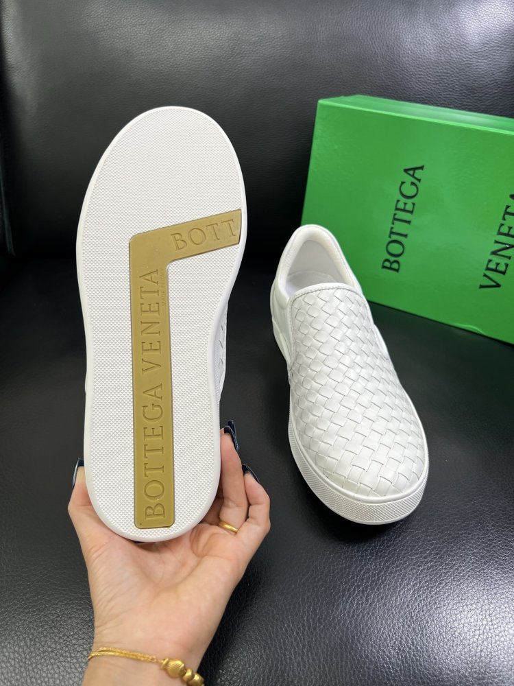 Moccasins leather braided men's фото 9