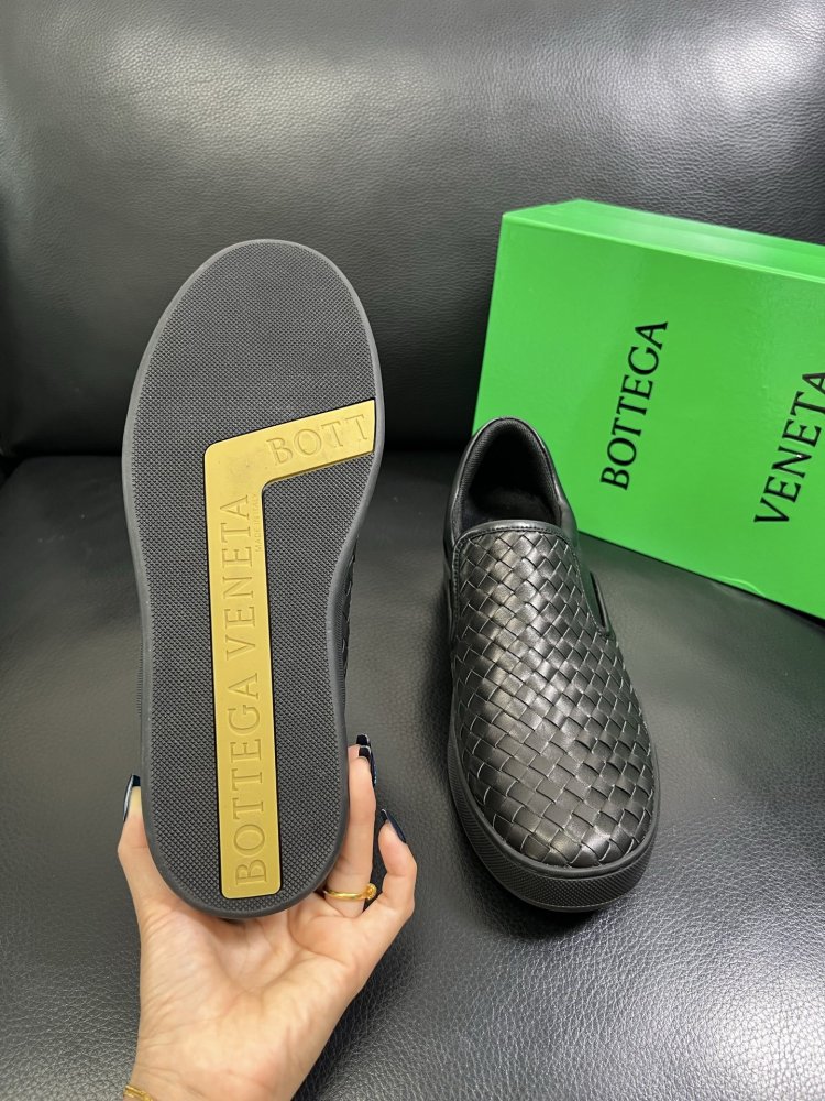 Мокасини шкіряні плетені чоловічі фото 9