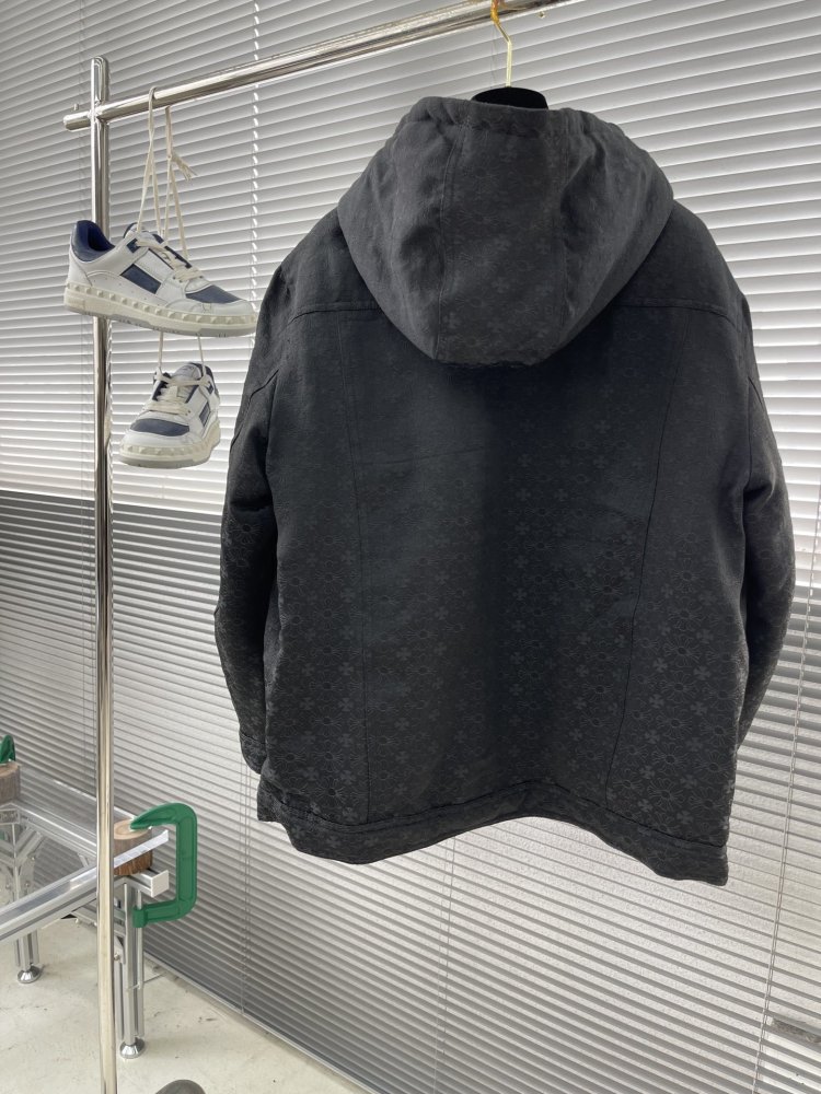 Мужская джинсовая пуховая куртка фото 2