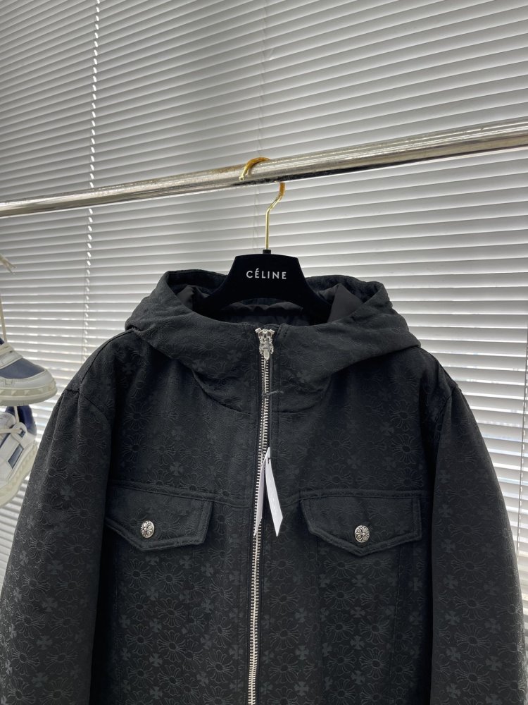 Мужская джинсовая пуховая куртка фото 3