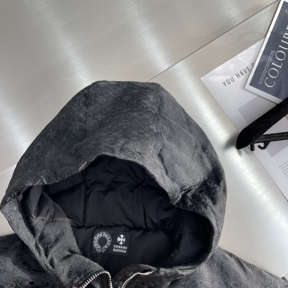 Мужская джинсовая пуховая куртка фото 4