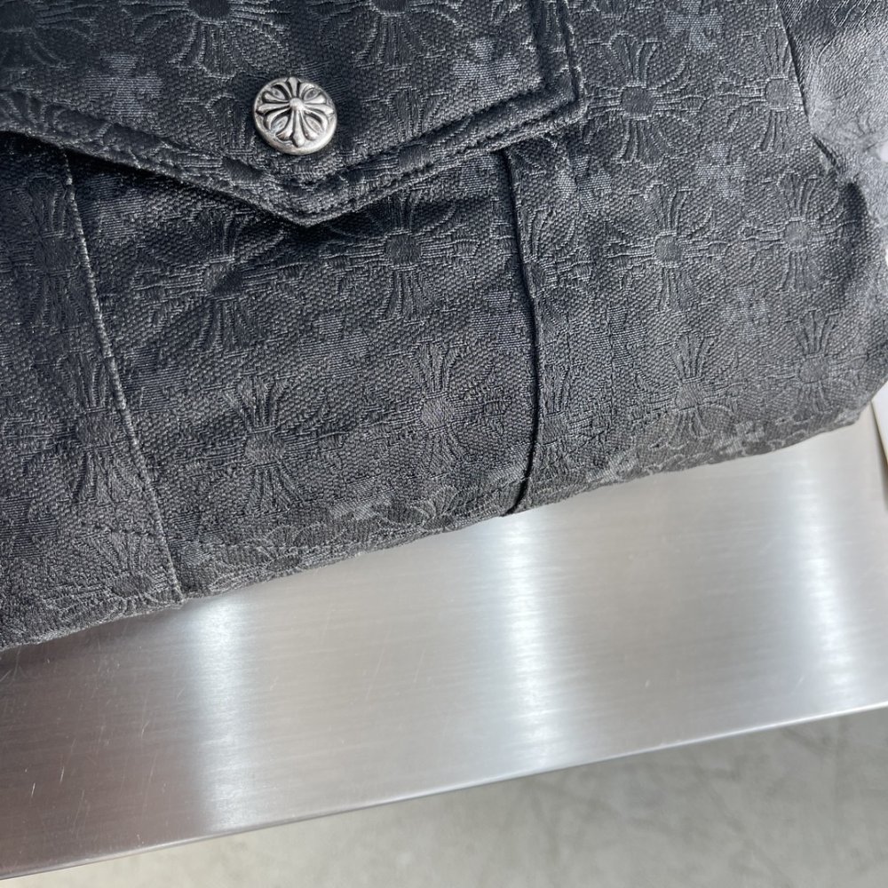 Мужская джинсовая пуховая куртка фото 5